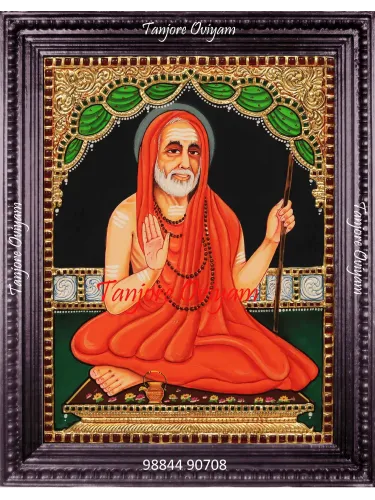 Maha Periyava Tanjore Painting | Kanchi Periyava Tanjore Painting